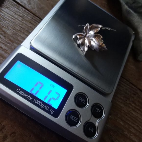 ANTIQUE Scottish Earrings | Collector's | Leaf - Screw Back | Sterling Silver - Picture 5 of 5